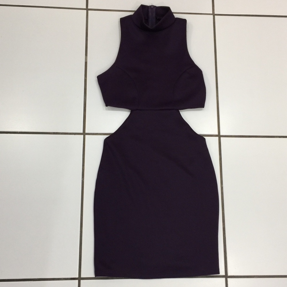 Lulus Turtle Neck Side Cut Out Dress
